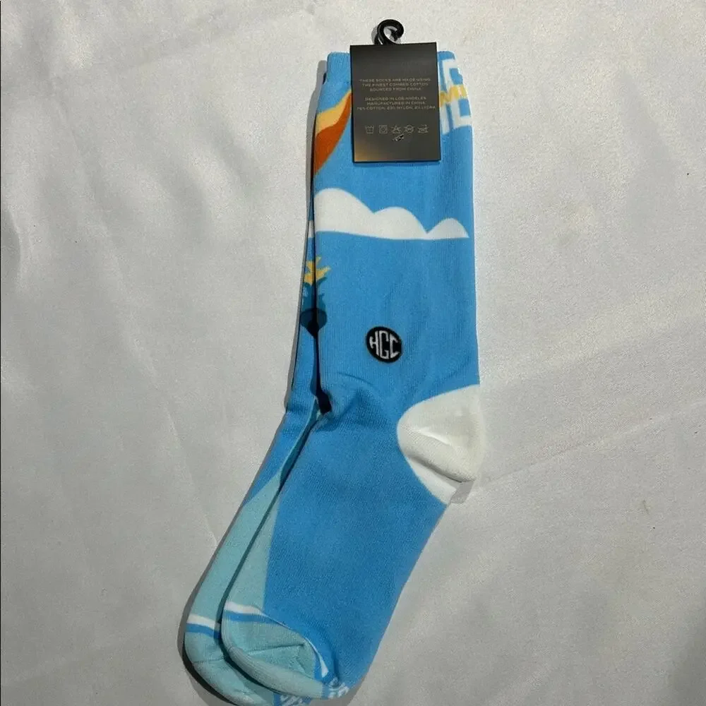 Liberty-Themed Blue Casual‎ Socks